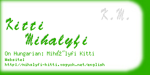 kitti mihalyfi business card